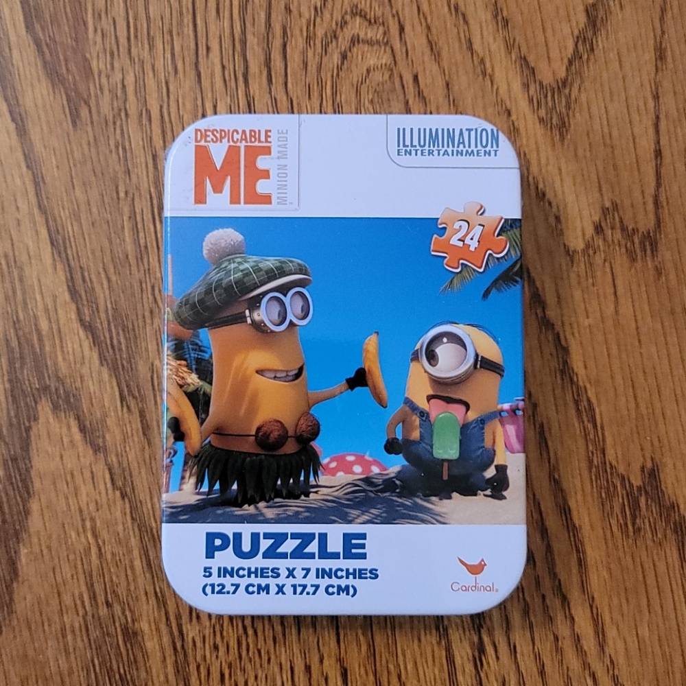 🍭 Despicable Me. 24 piece puzzle in tin